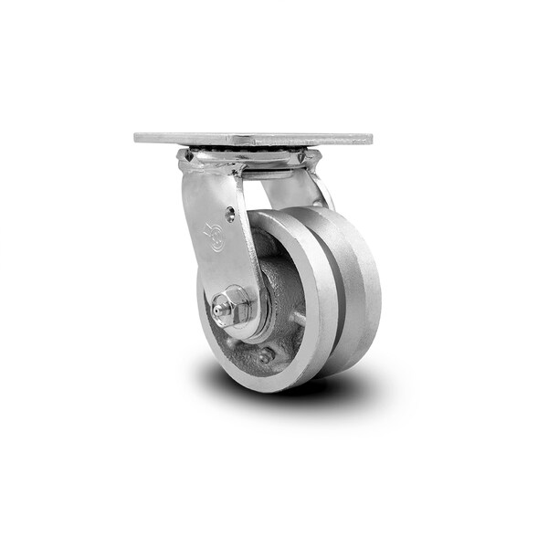 4 Inch V Groove Semi Steel Wheel Swivel Caster with Ball Bearing
